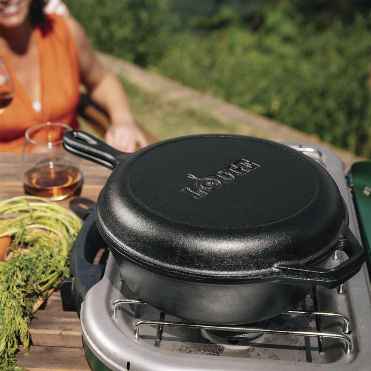 LODGE - Set Sartenes 26 cm Fierro Fundido Negro