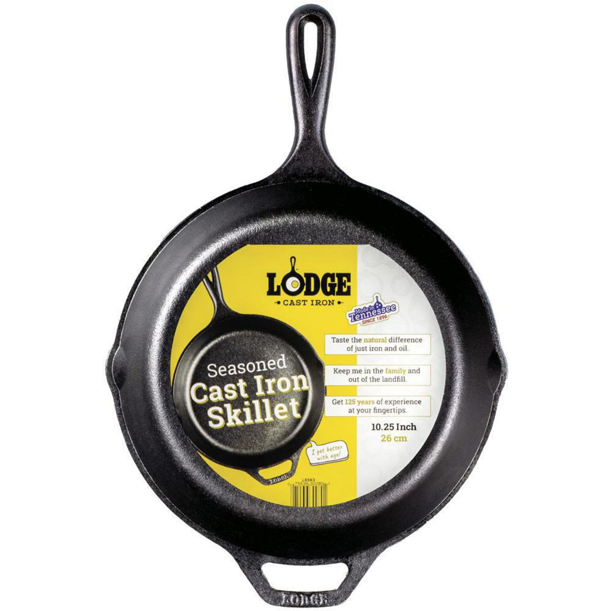 LODGE - Sartén 26 cm Fierro Fundido Negro