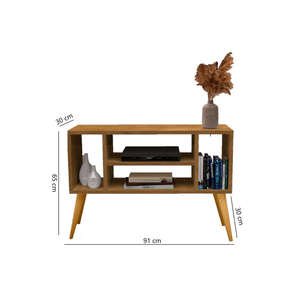 DI PORETTI - Rack TV 50 " Miami Café 91x65x30 cm