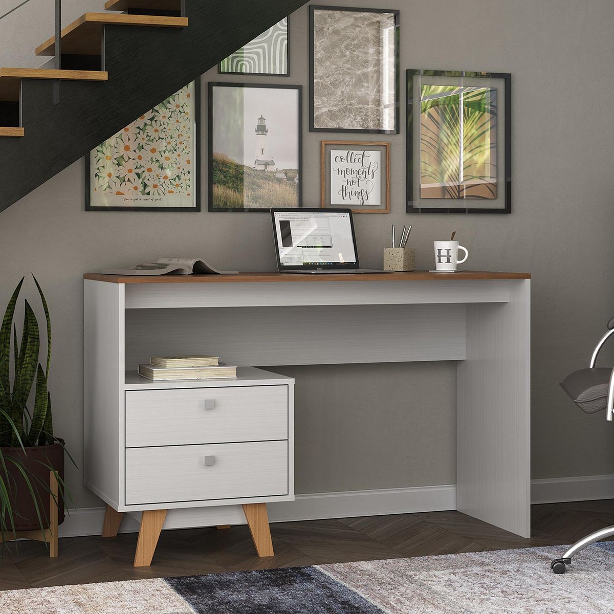 DI PORETTI - Escritorio Ellie Blanco 120x75.5x46.5 cm