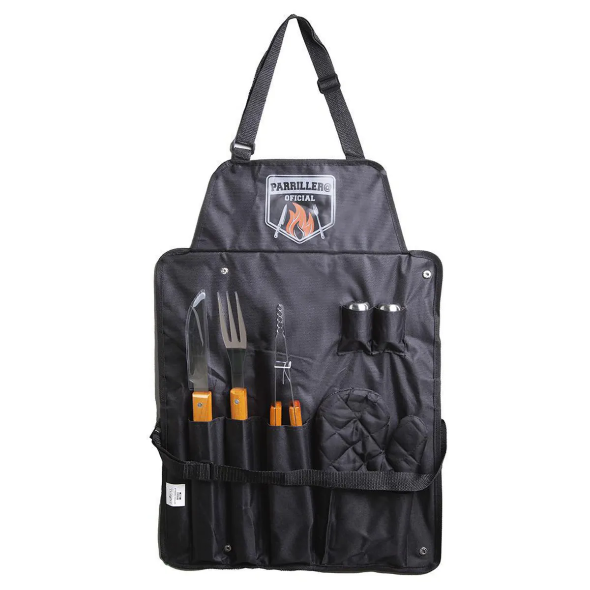 DORAL - Set parrillero brasas 7 Piezas