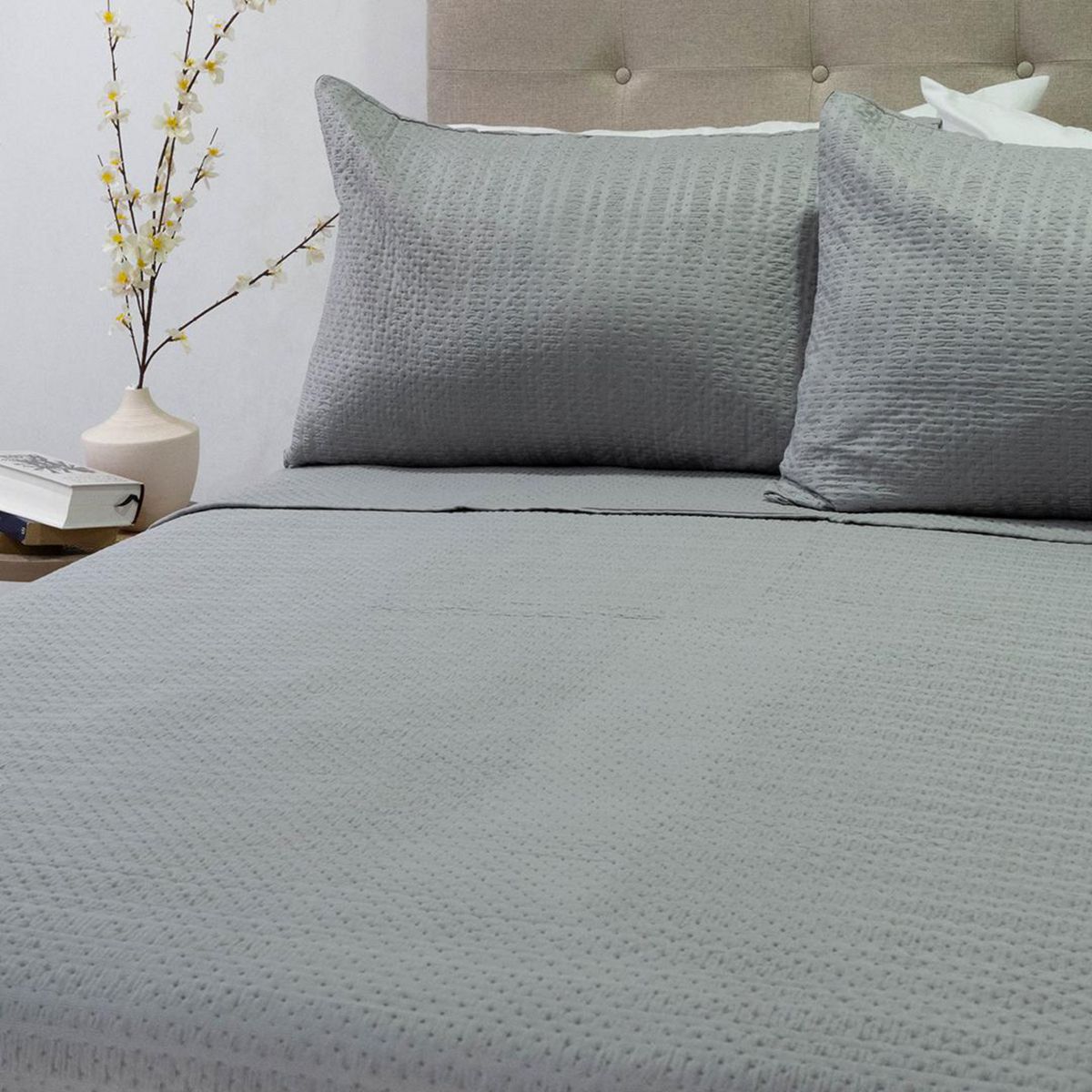 DORAL - Quilt King Boston Gris 
