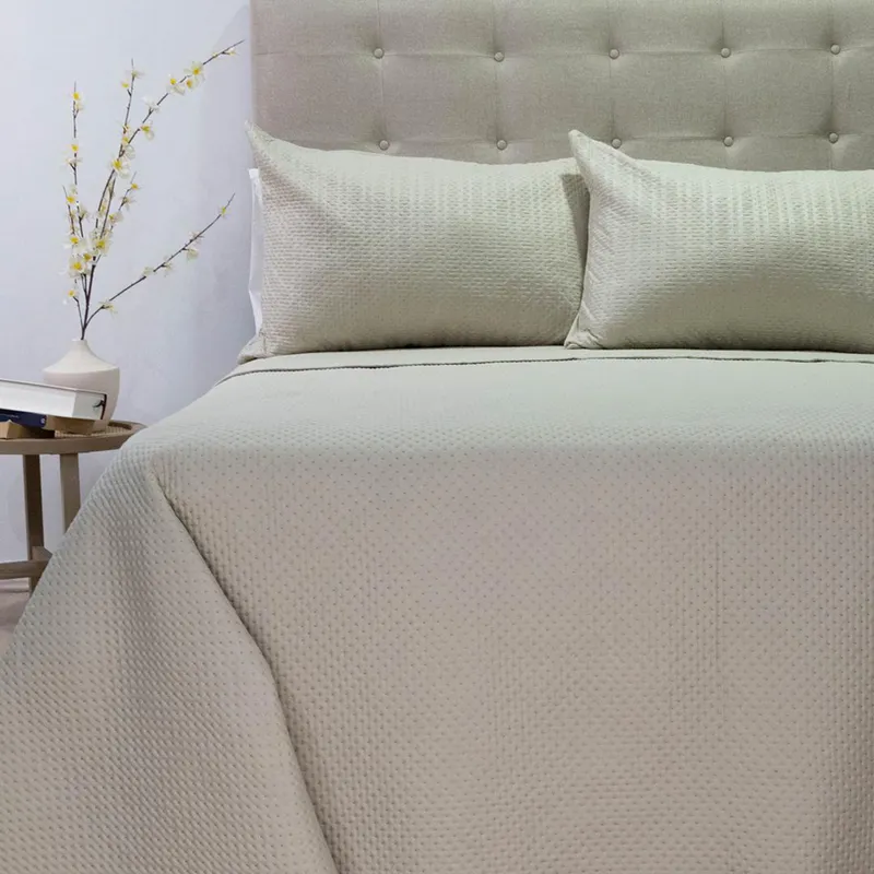 DORAL - Quilt 2 plazas Boston Beige 