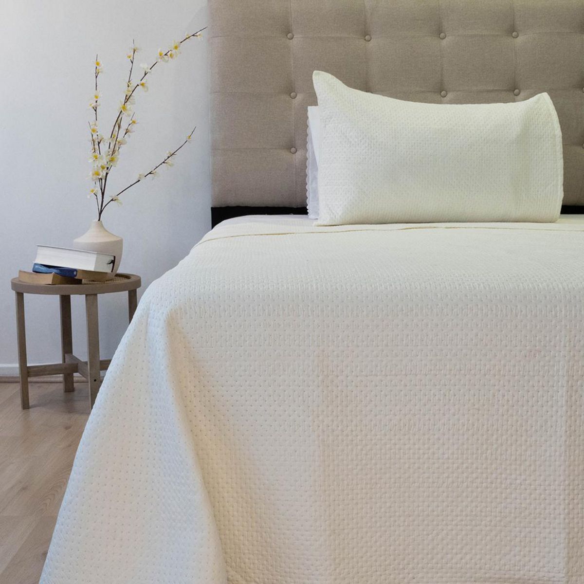 DORAL - Quilt 1.5 plazas Boston Crudo 