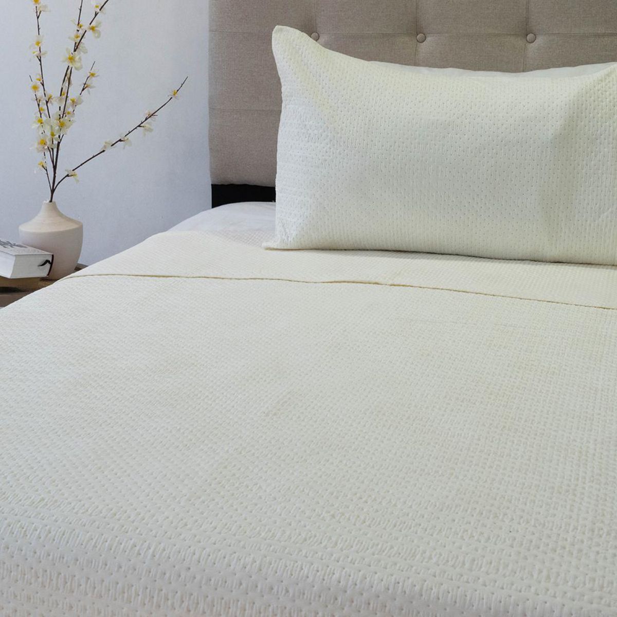 DORAL - Quilt 1.5 plazas Boston Crudo 