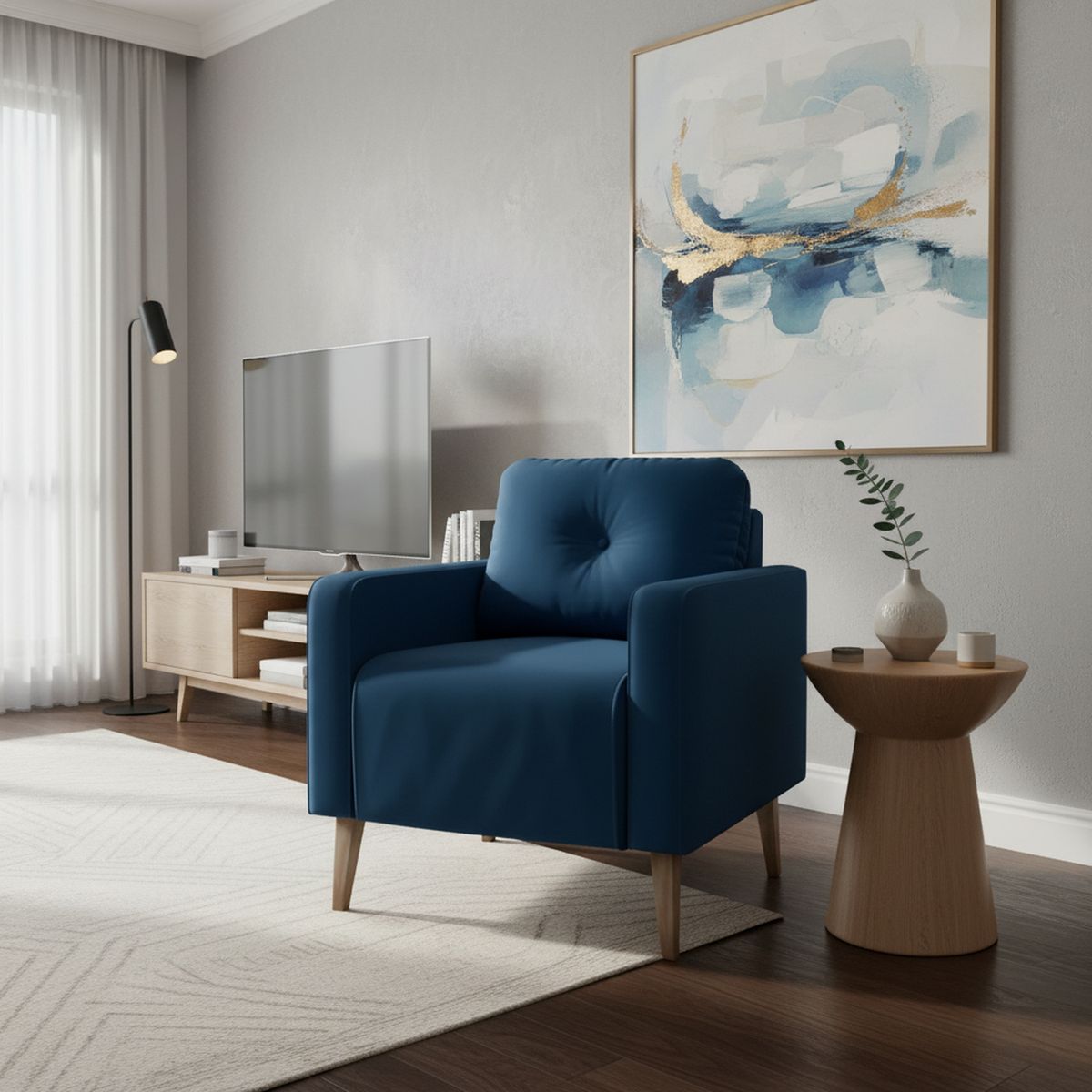 DECOCASA - Poltrona 1 cuerpo Bahamas E433 73x86x75 cm 