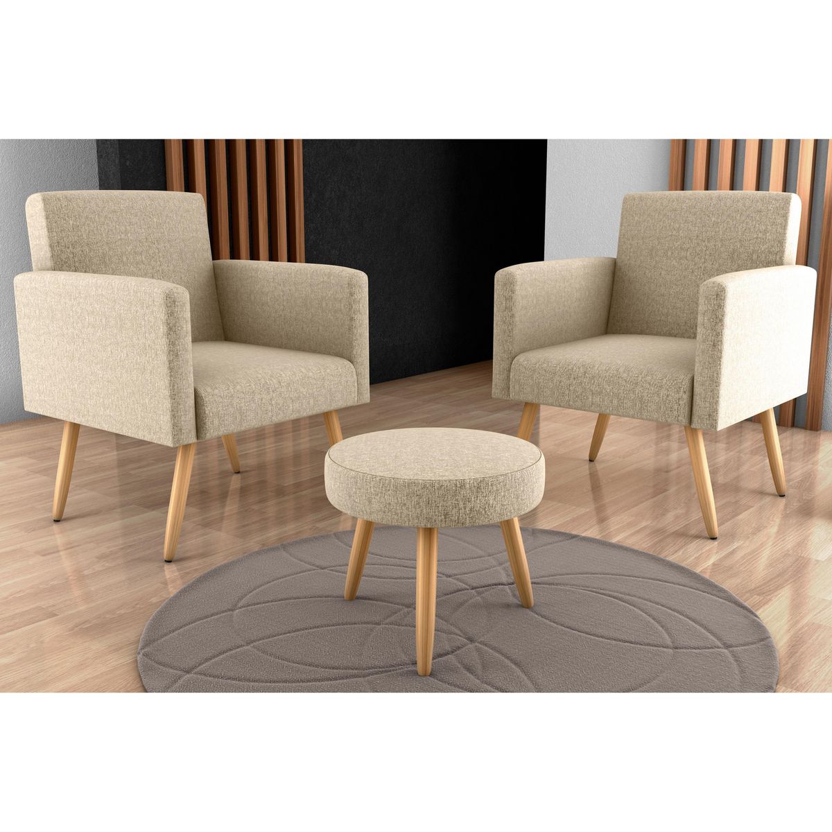 DECOCASA - Poltrona 1 cuerpo Dallas 64x80x60 cm Arena