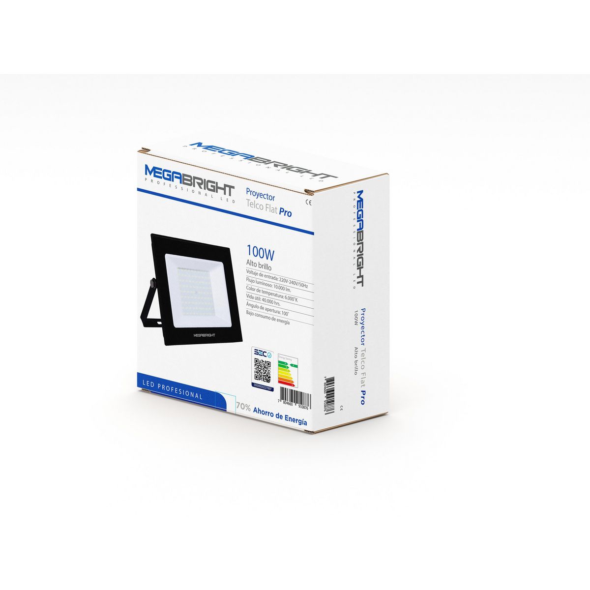 MEGABRIGHT - Proyector Led 100 W IP 65 8000 lm Luz Fría