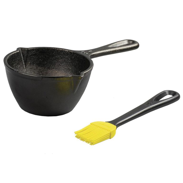 Set Olla para Derretir y Pincel Silicona