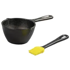 LODGE - Set Olla para Derretir y Pincel Silicona