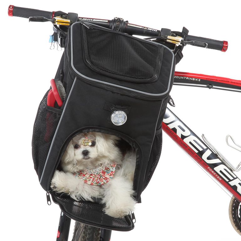 Bolso de bicicleta para mascota black