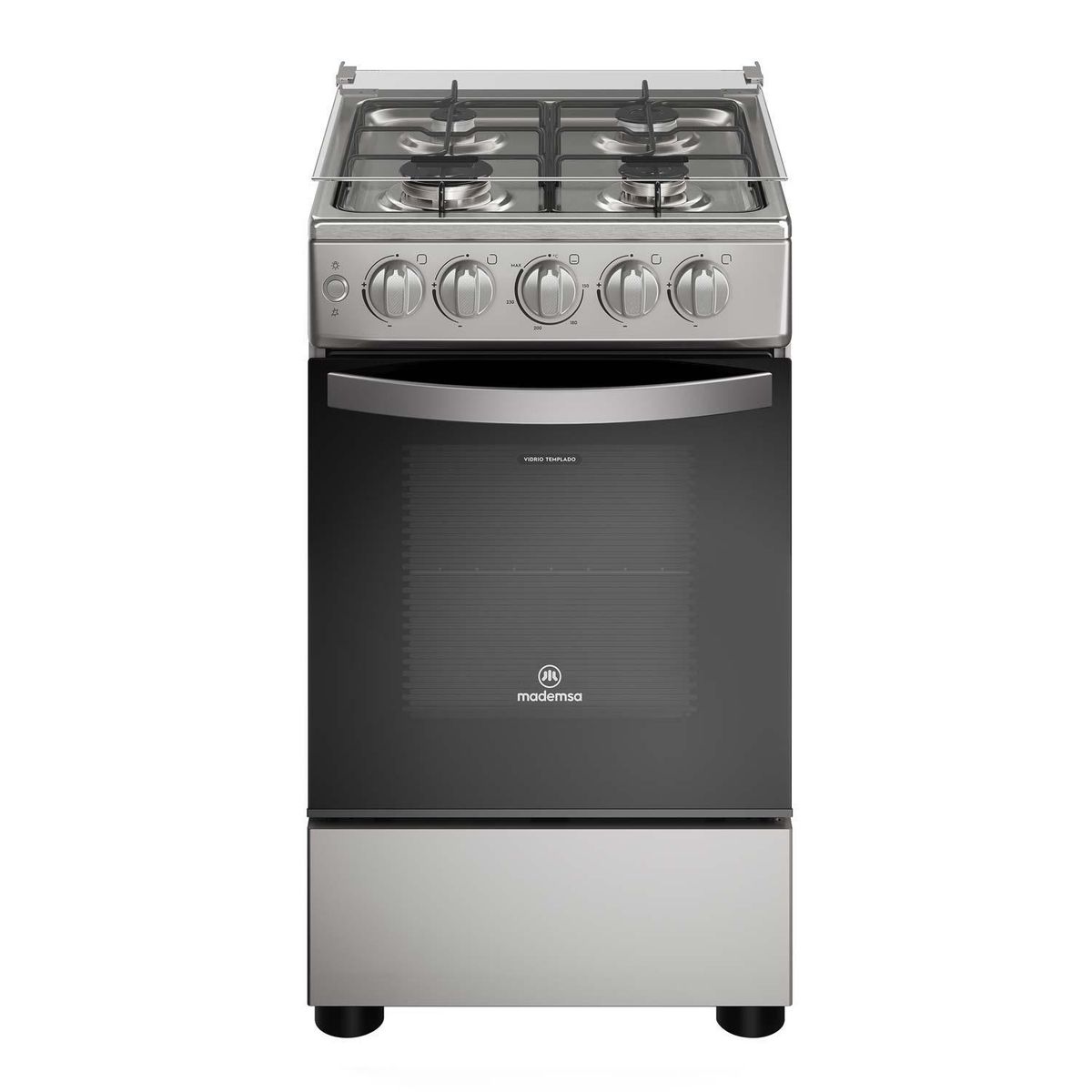MADEMSA - Cocina a Gas 4 Platos Silver FM4ES
