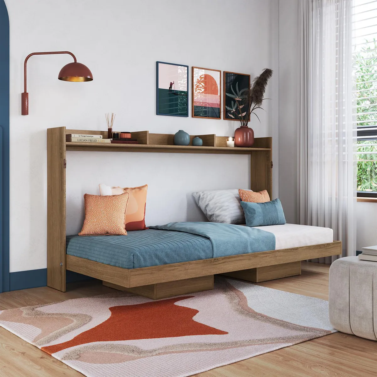 HOGA - Cama 1 plaza Hoga Hanover Miel