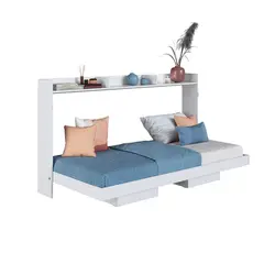 HOGA - Cama 1.5 plazas Cama plegable Hanover Blanco