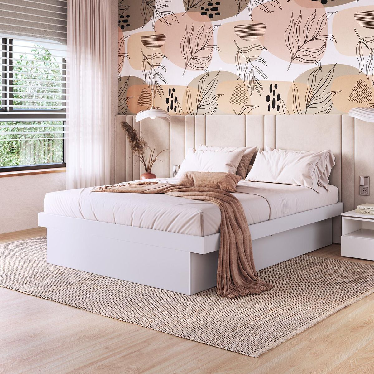 HOGA - Cama 2 plazas Hoga Bogotá Blanco