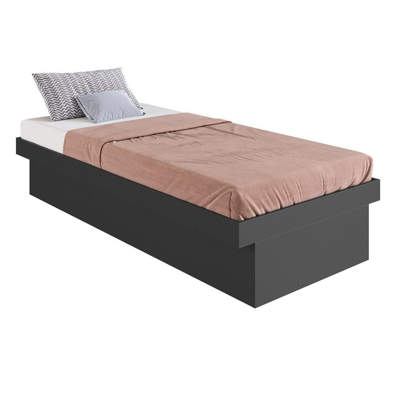 Cama 1.5 plazas de Estructura Bogotá Gris