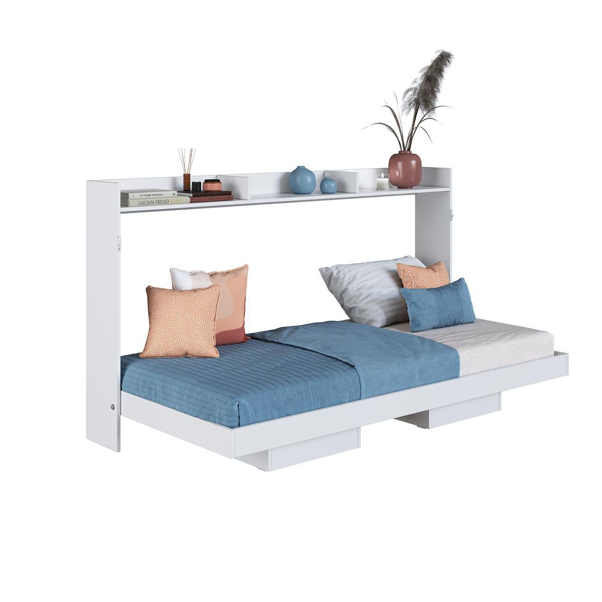 HOGA - Cama 1 plaza Cama plegable Hoga Hanover Blanco