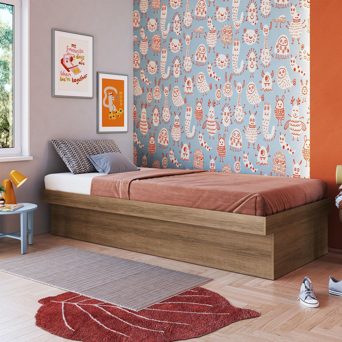 HOGA - Cama 1.5 plazas Hoga Bogotá Miel