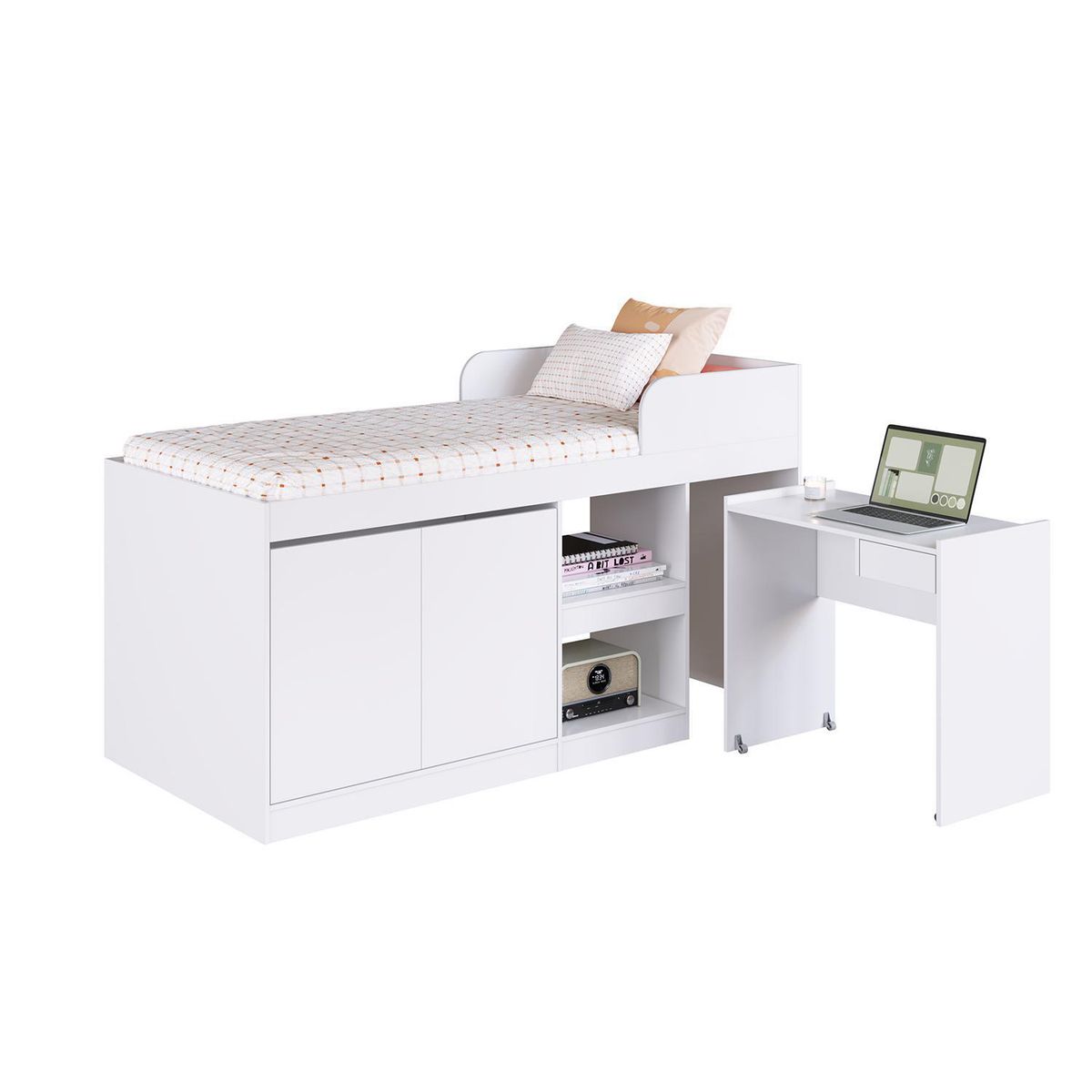 HOGA - Cama 1.5 plazas Hoga Jamaica Blanco
