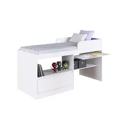 HOGA - Cama 1 plaza Jacarta Blanco