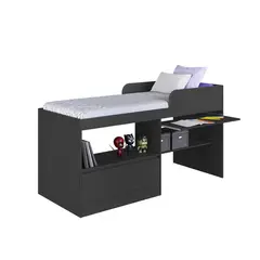 HOGA - Cama 1 plaza Jacarta Gris