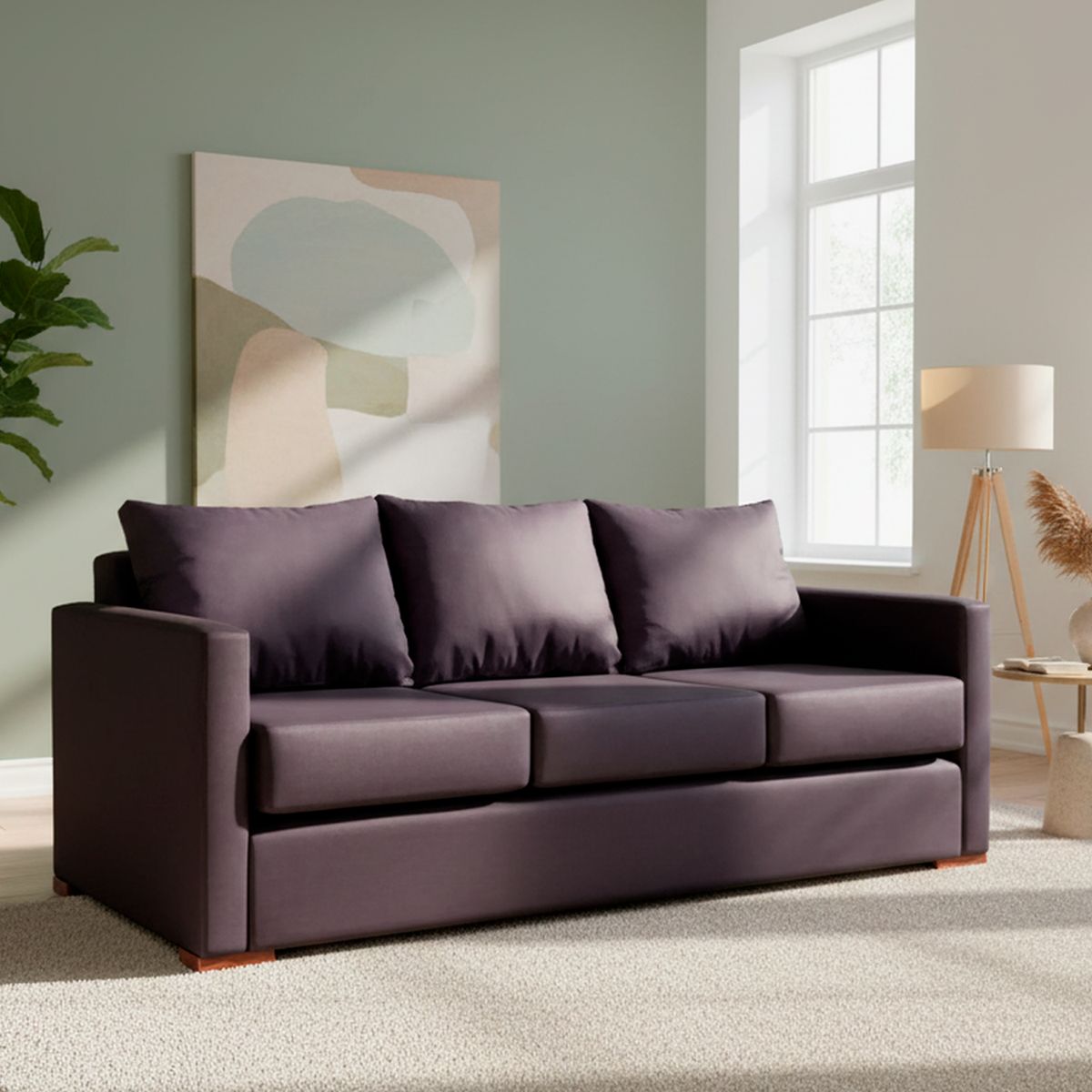 DKORA - Sofá 3 cuerpos Jade 167x68x77 cm