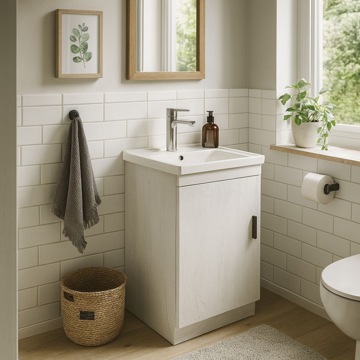 KLIPEN - Mueble de baño Bali Café 43.5x83x36 cm