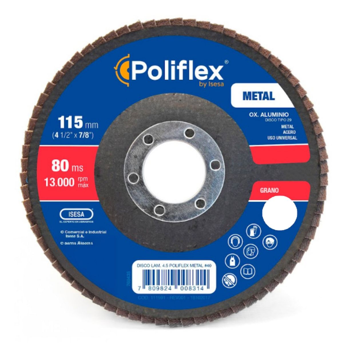 POLIFLEX - Disco laminado OX-36 41/2"F29 universal