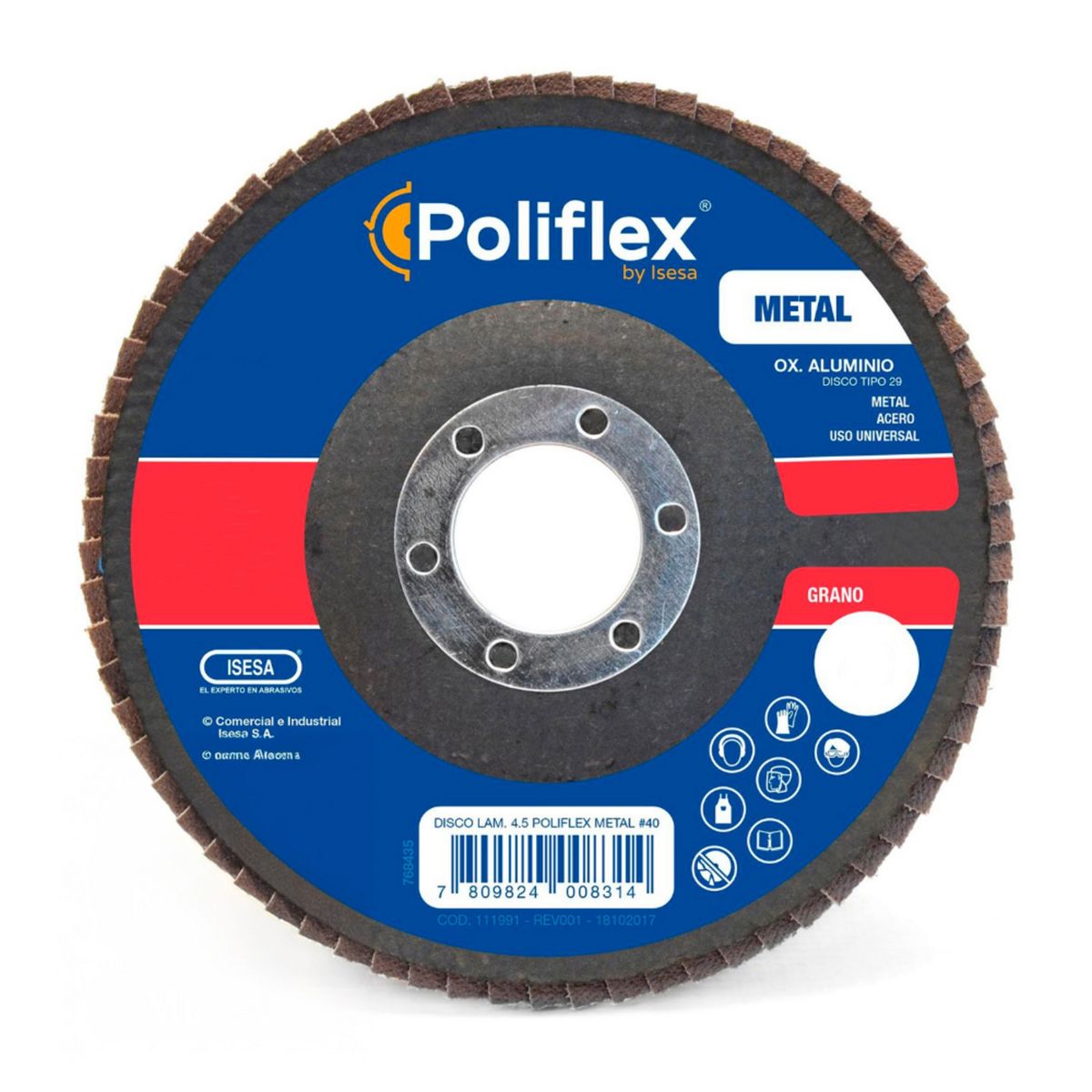 POLIFLEX - Disco laminado OX-80 7"F29 universal