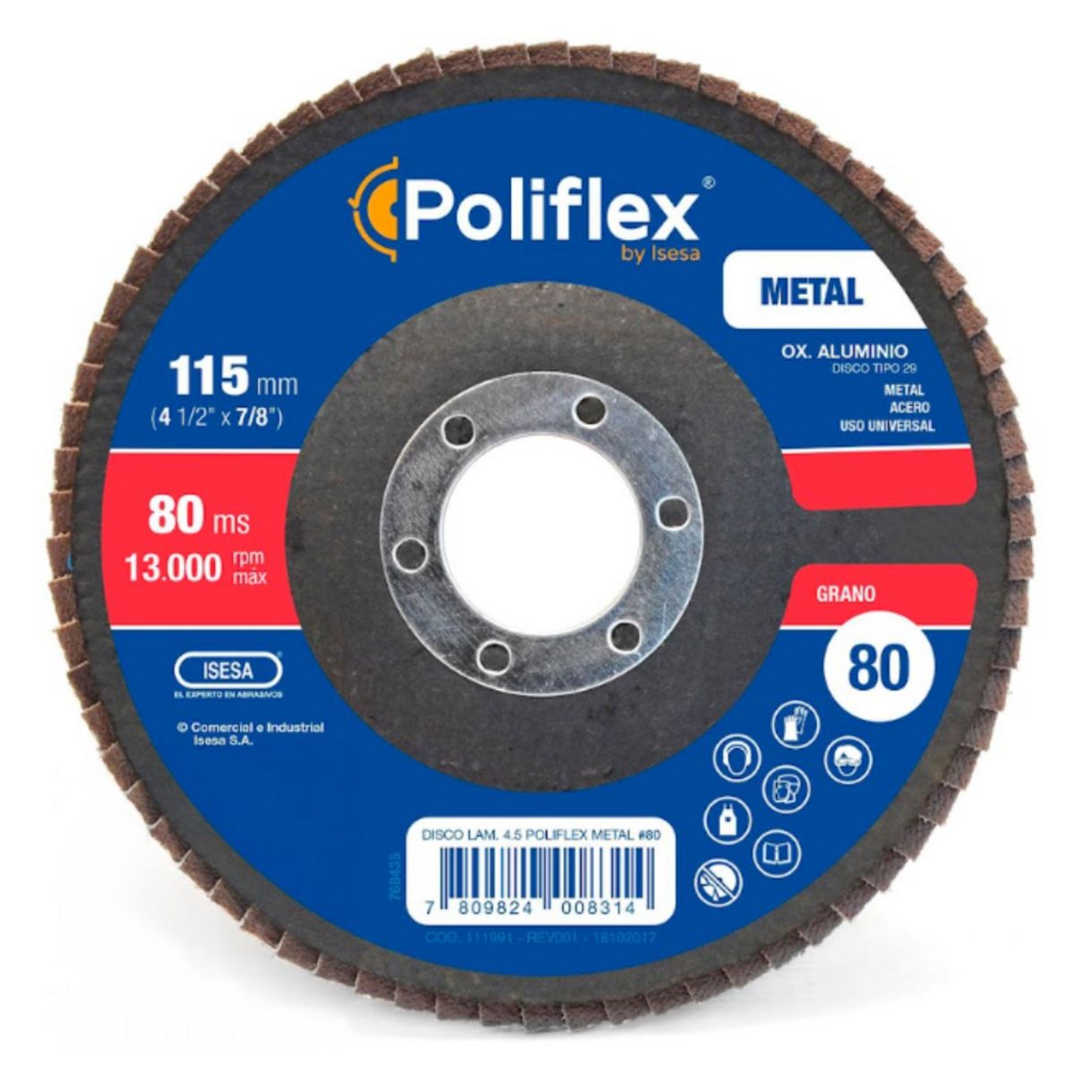 POLIFLEX - Disco laminado OX-80 4.1/2"F29 universal