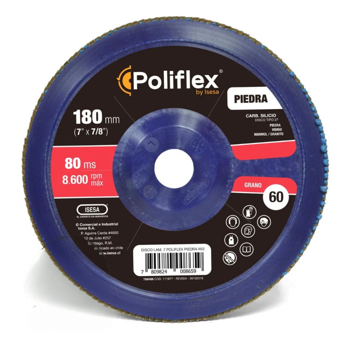 POLIFLEX - Disco laminado CS-60 7pl B27 pie/vid
