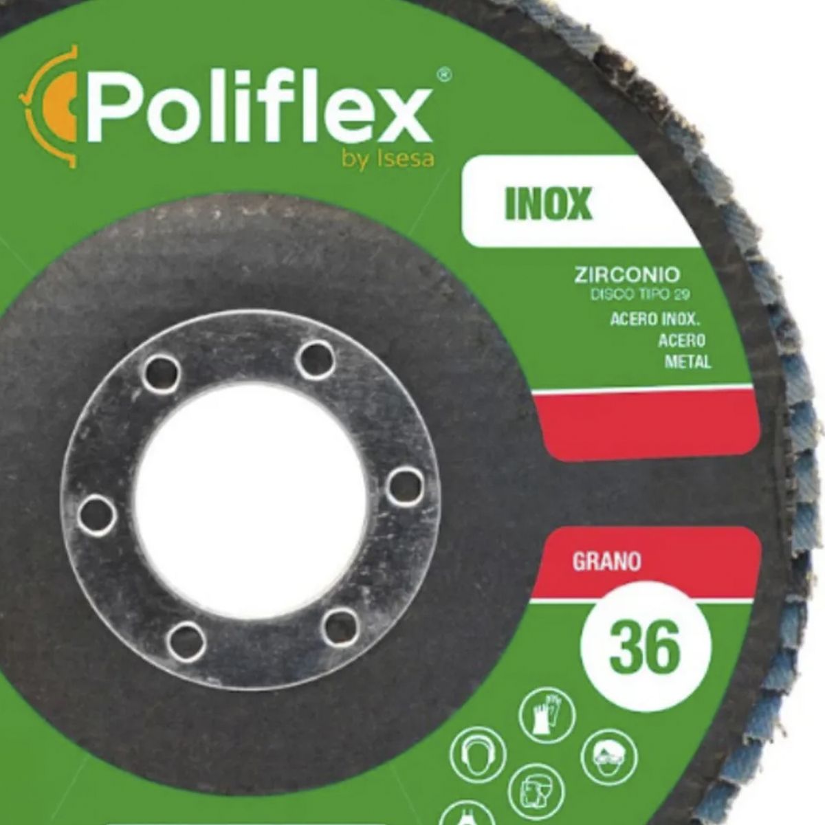 POLIFLEX - Disco laminado ZR-120 4 1/2" F29 inoxidable