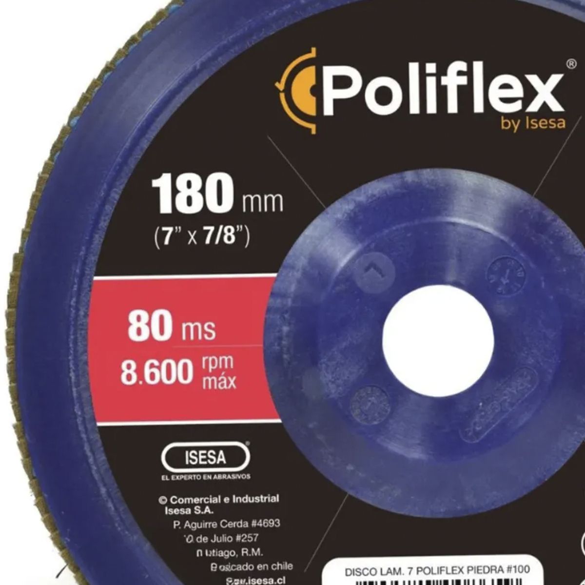 POLIFLEX - Disco laminado CS-100 7pl B27 pie/vid