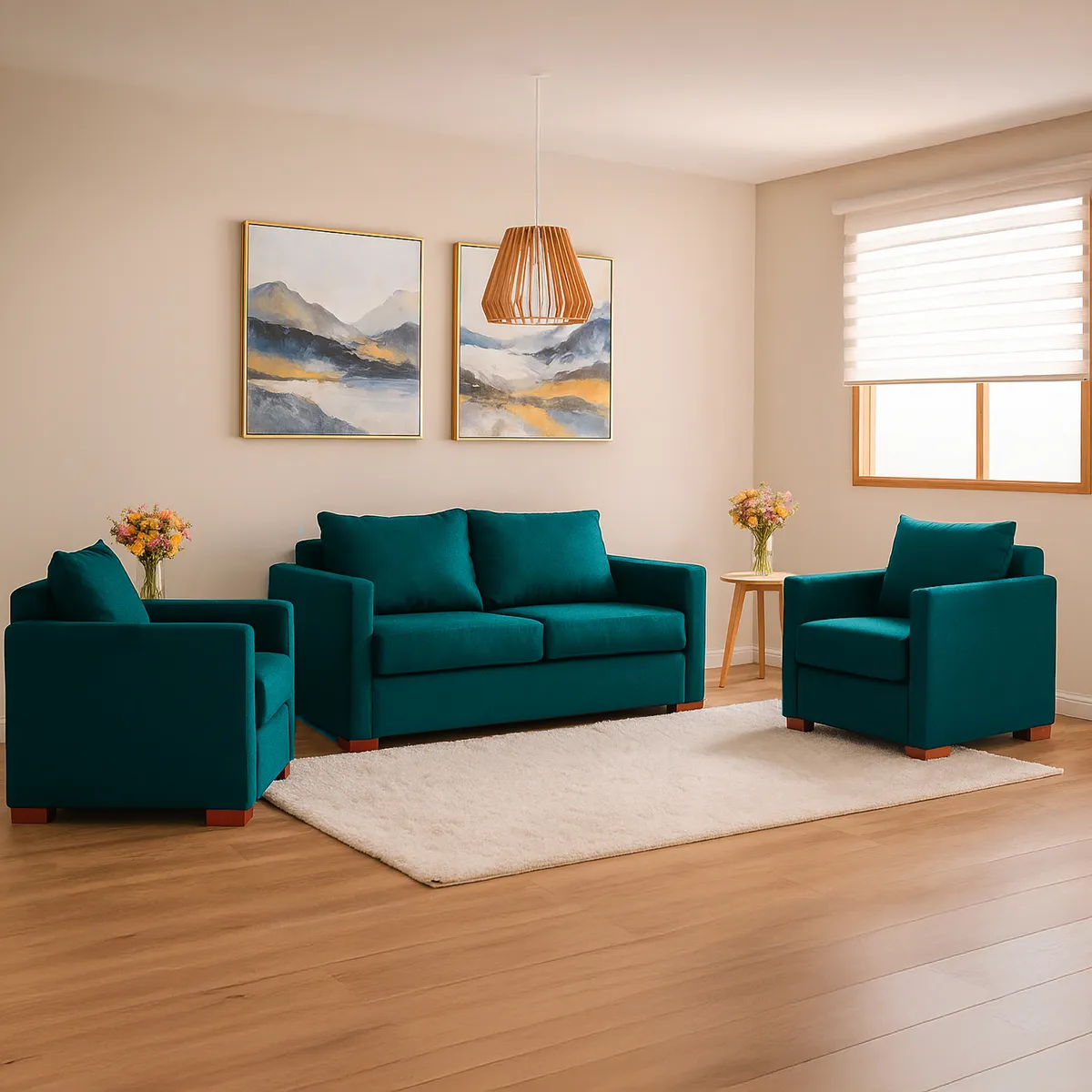 DKORA - Living 2 cuerpos Jade 117x68x77 cm