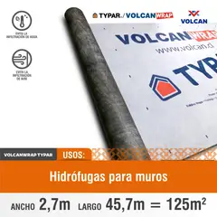 VOLCAN - Membrana Hidrófuga Typar Volcanwrap 100Gr 125M2