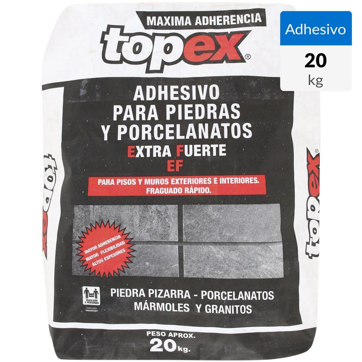 Adhesivo Superficie Flexible 20 kg, marca TOPEX - Foto Principal