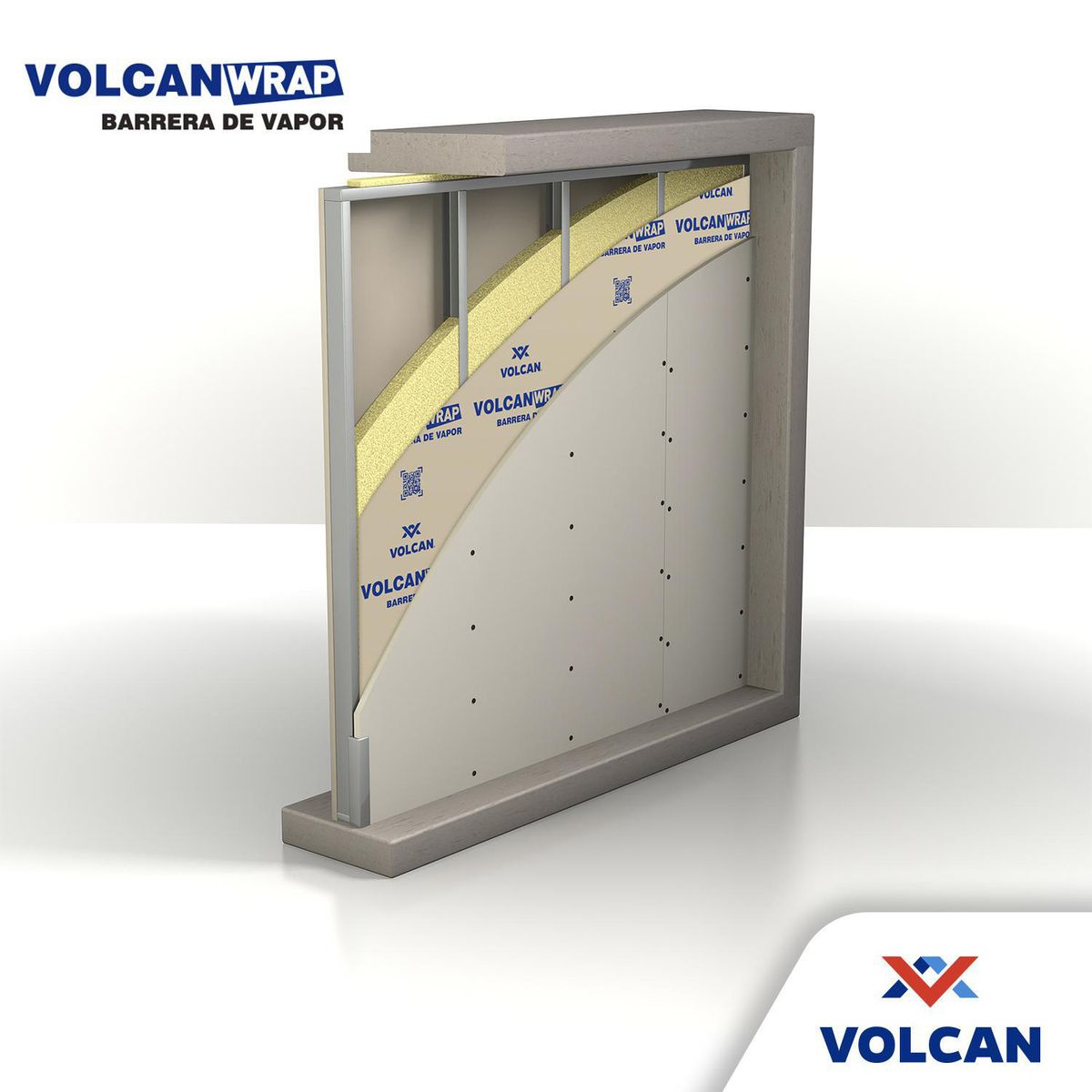 VOLCAN - Barrera de Vapor Volcanwrap 60 m2
