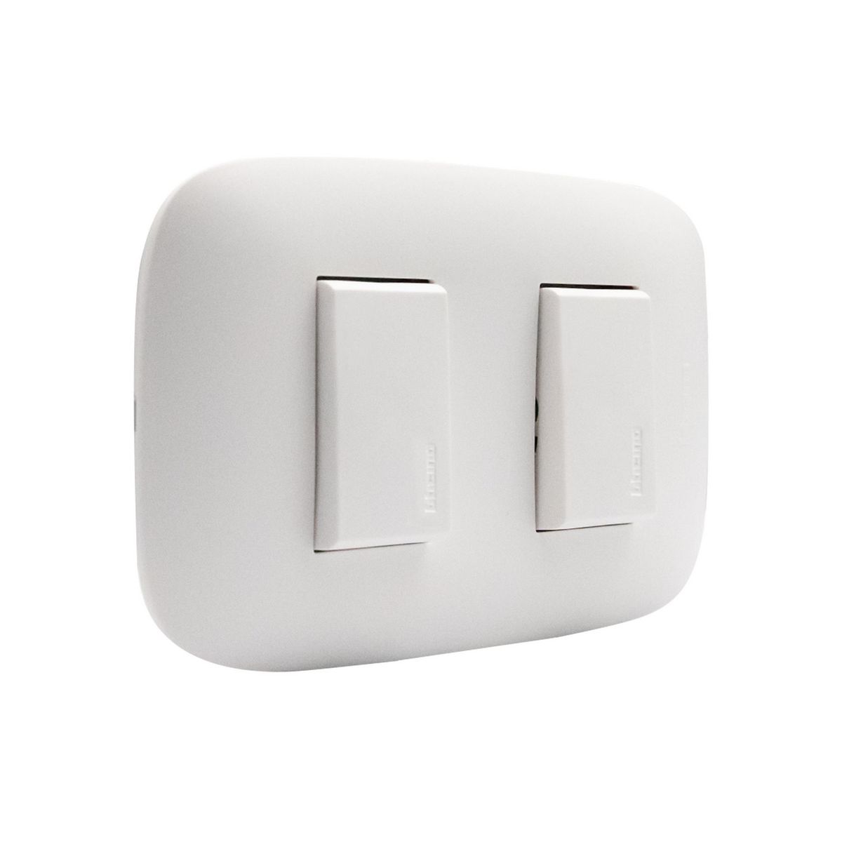 BTICINO - Interruptor Doble (9/15) Blanco Domino Sencia