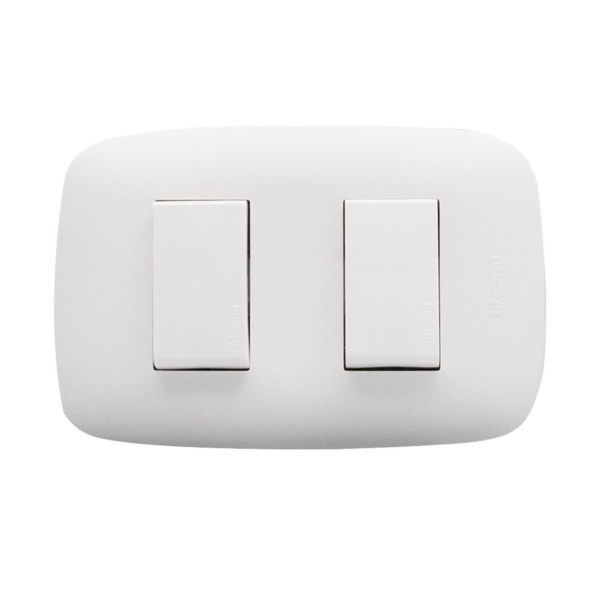 BTICINO - Interruptor Doble (9/15) Blanco Domino Sencia