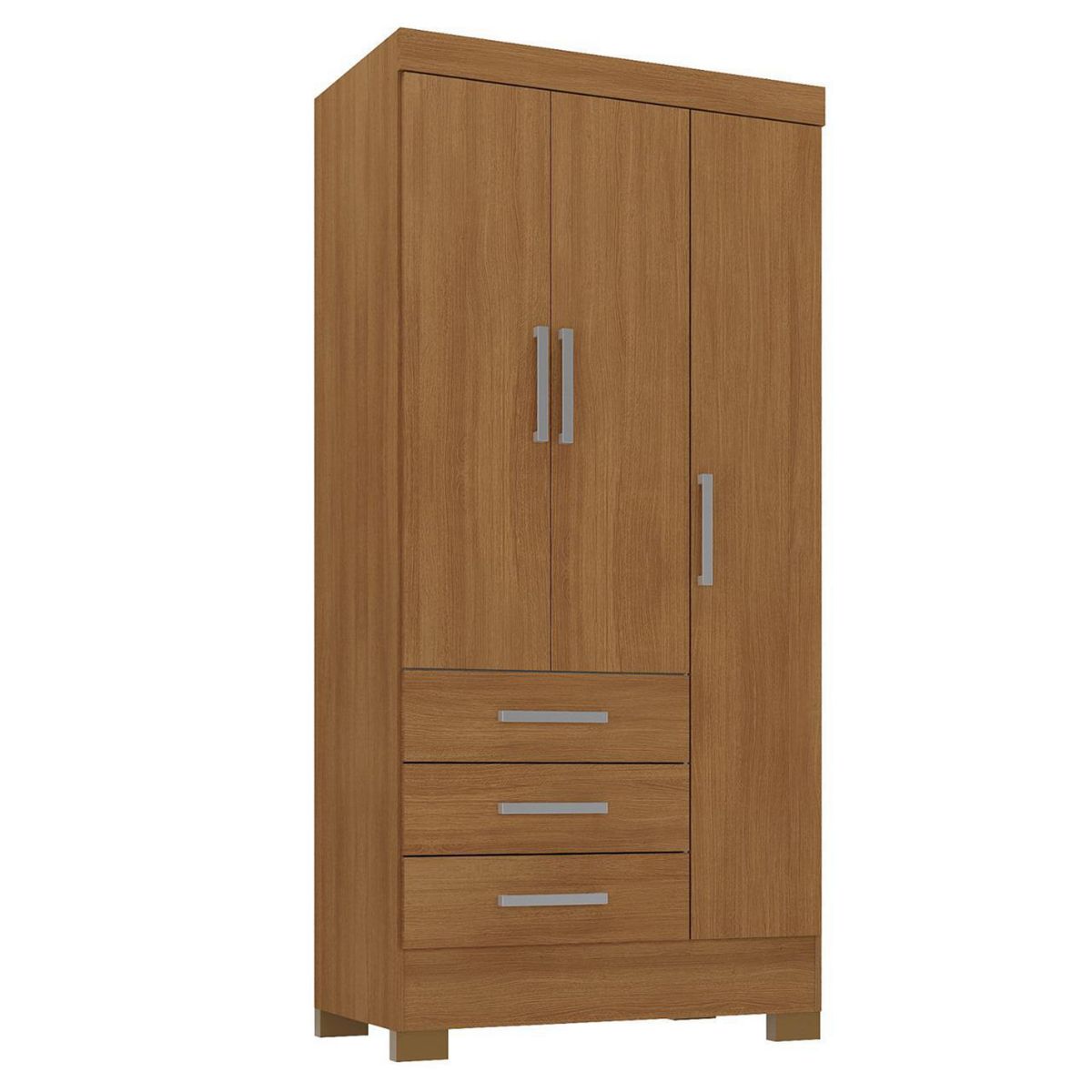 MOBILFRANK - Closet 3 Puerta(s) 3 Cajón(es) 3 Repisa(s) 81.7x180x40 cm Canela