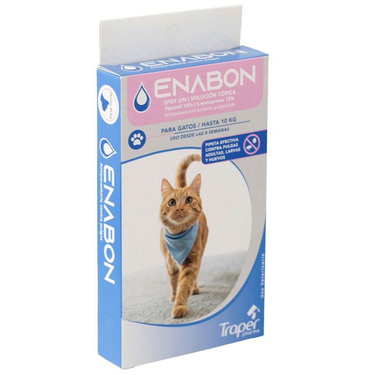 Pipeta antiparasitario externo para gatos de hasta 10 kilos de peso