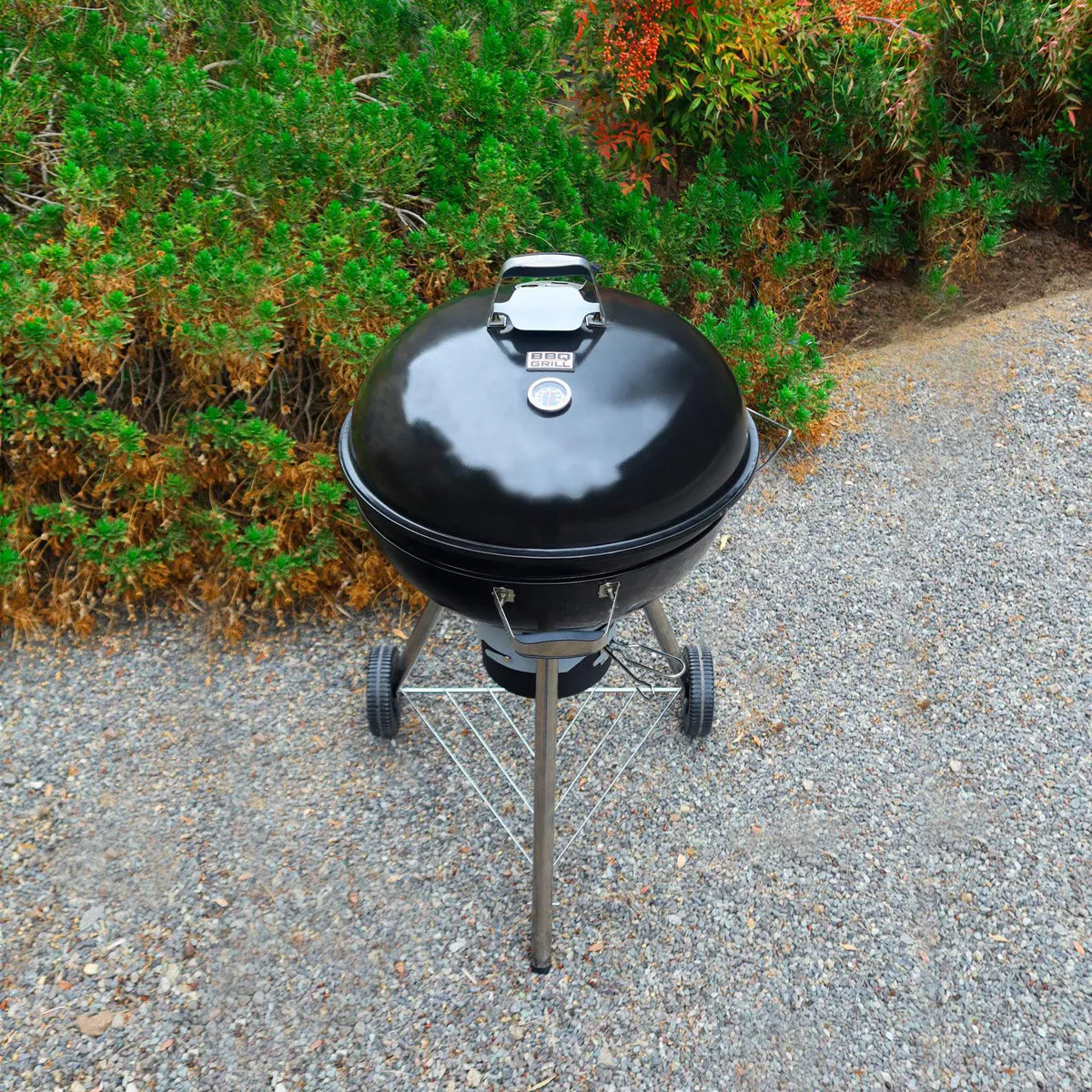 BBQ GRILL - Parrilla a Carbón Kettle Black Acero Galvanizado