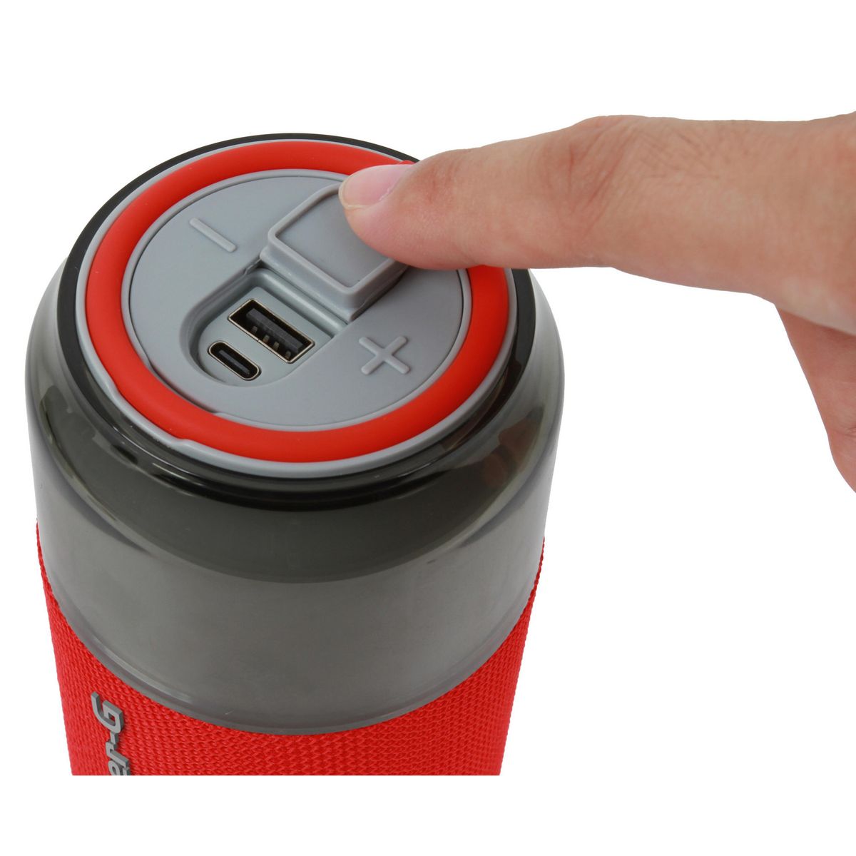 MASTER G - Parlante Portatil MGSPLASH Rojo