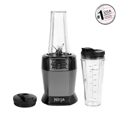 NINJA - Licuadora Individual 0.6 Litros Plateado con Auto-Iq