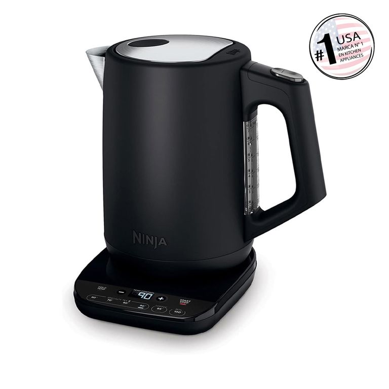 Hervidor con Regulador de Temperatura 1.7 Litros Negro KT200EU