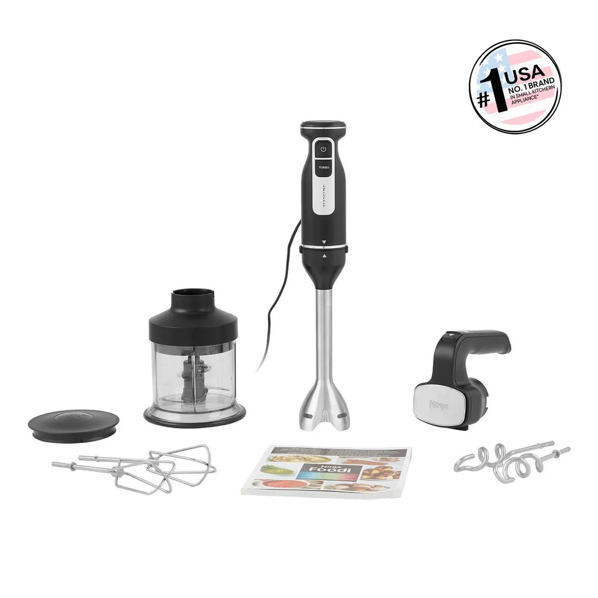 NINJA - Batidora De mano 0.7 l 850 W Multicolor 2 En 1 Foodi