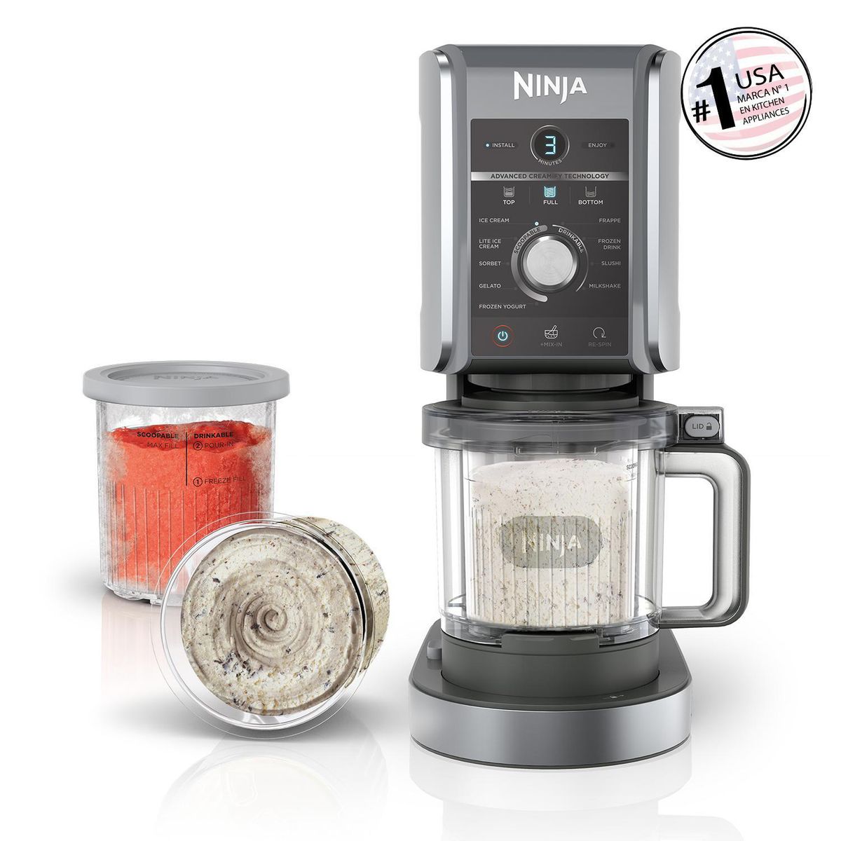 NINJA - Ice Maker 0.7 l negro cm Creami Deluxe