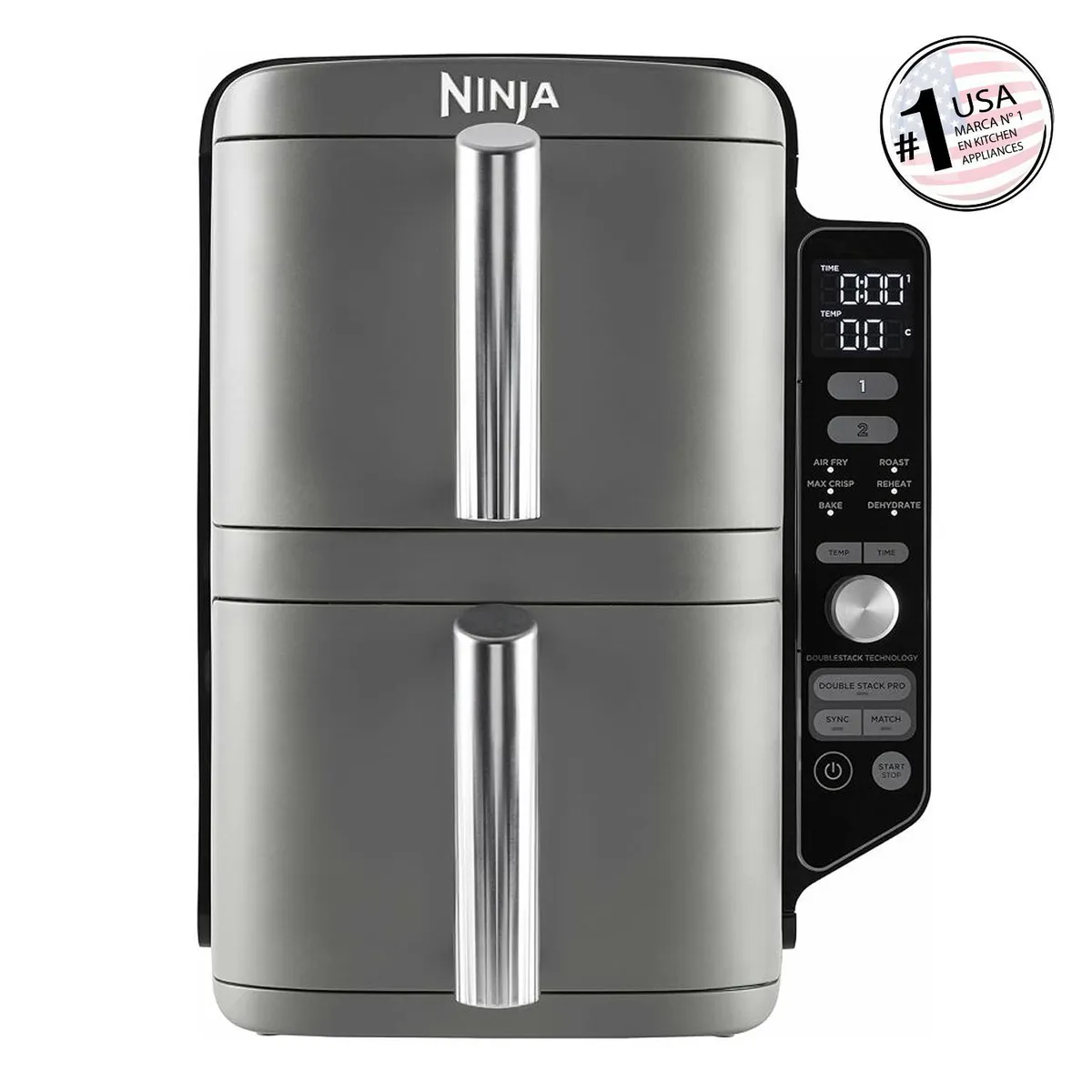 NINJA - Freidora de Aire 9.5 Litros Double Stack Xl