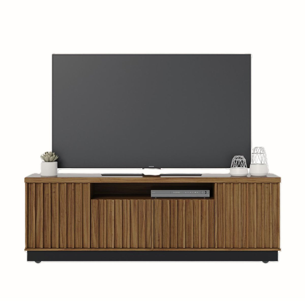 ONESSTA - Rack TV 75 " Amazonas Noce/preto 180x61.4x42.8 cm