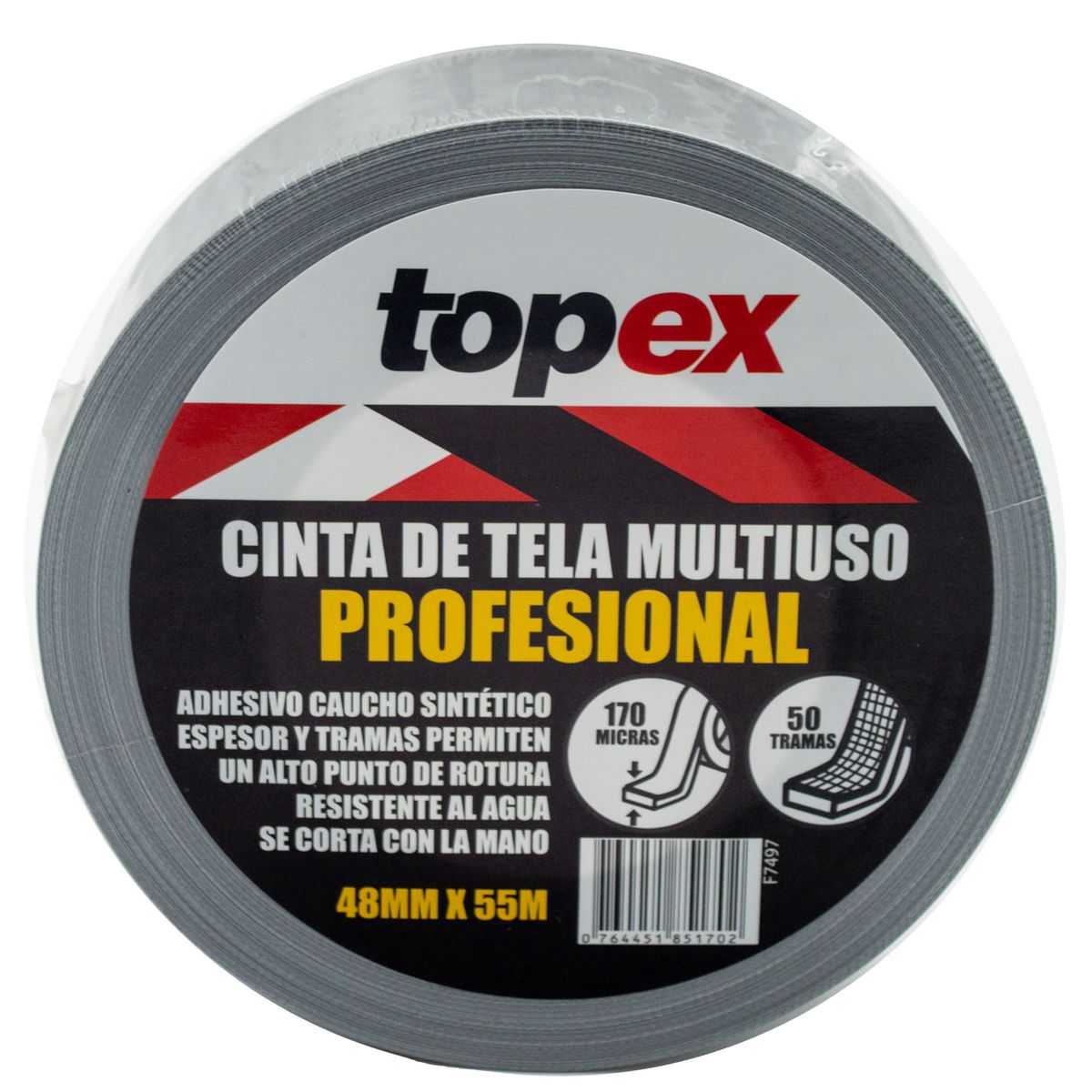 Cinta Pro Multiuso 48mm x 55m, marca TOPEX - Foto Principal